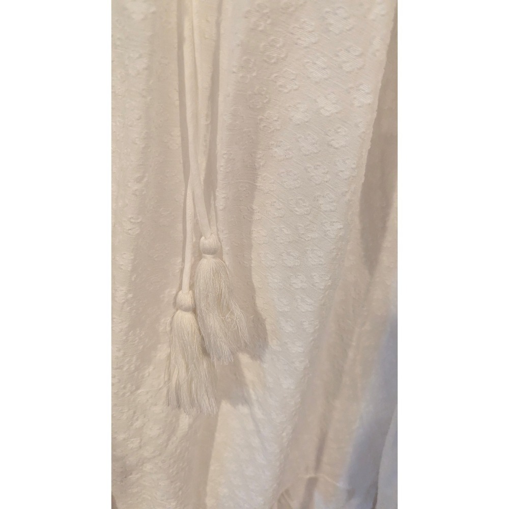 Anthro Forever That Girl Midi Dress XS White Ruffle Boho Bridal Layered Cottage - Picture 6 of 13